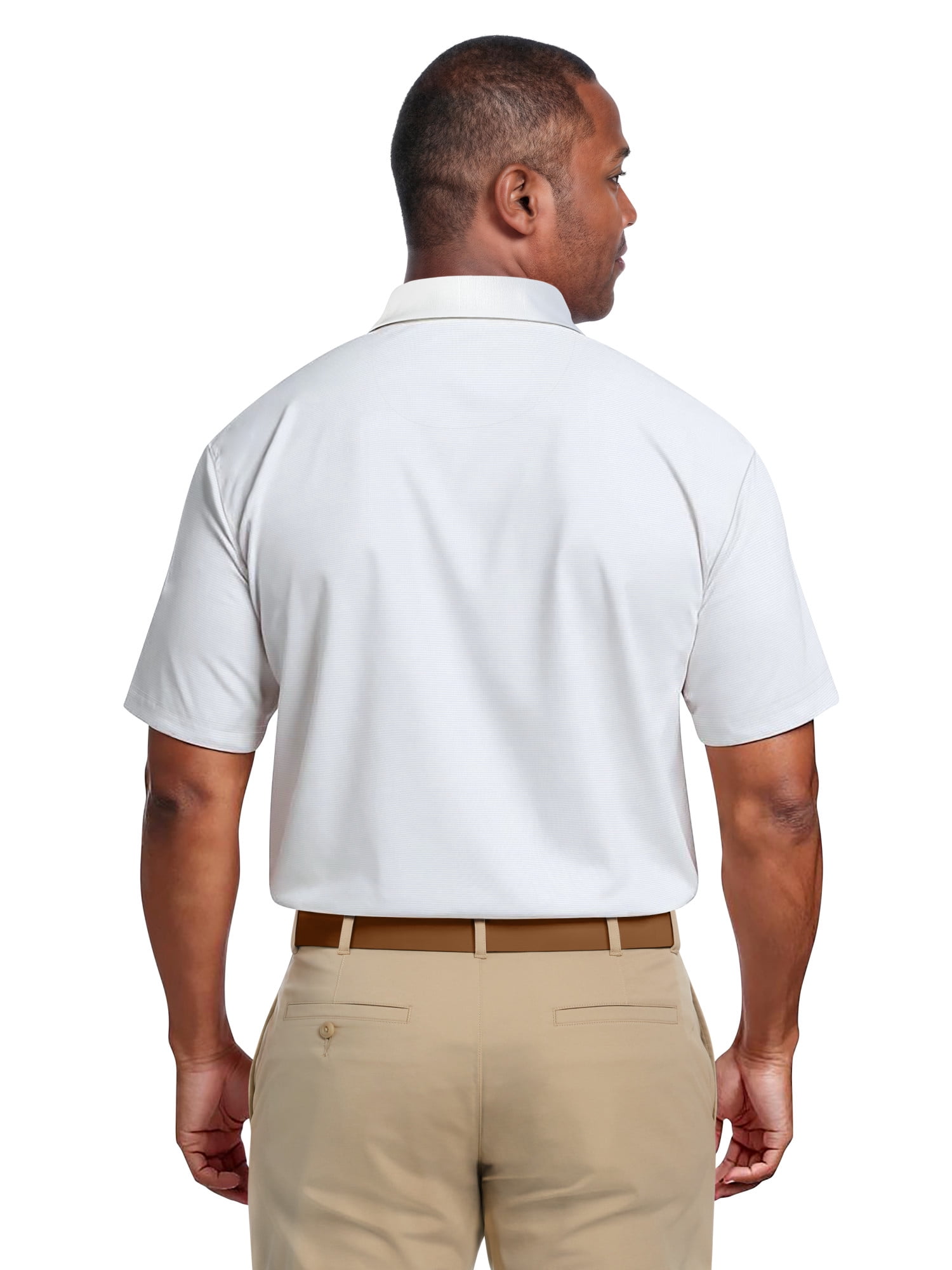 Ben Hogan Performance Men's & Big Men's Easy Care Solid Short Sleeve Golf Polo Shirt, up to 5XL