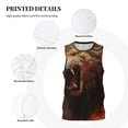 thumbnail image 3 of Sikiie Cool Flame Lion A Basketball Jersey Reversible Men's Mesh Athletic Sports Shirts Training Practice S-4XLSmall, 3 of 6