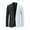 Black, variant on WREESH Mens Color Block Blazer Slim Business Suit Jacket Fashion One Button Tuxedo Party Blazer Casual Sport Coat White