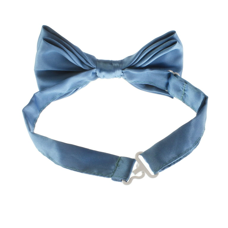 Blue Satin Bow Tie