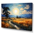 thumbnail image 2 of Designart "The Wheat landscape With Cypresses By Vincent V" Landscapes Wall Art Print, 2 of 5