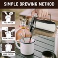 thumbnail image 5 of 2X Coffee Percolators Stovetop for Camping, Percolator Coffee Pot Stainless Steel Coffee Maker Camping Outdoors 9 Cup, 5 of 5