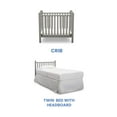 thumbnail image 6 of Delta Children NEW Gateway Mini Convertible Baby Crib with Mattress, Grey, 6 of 12