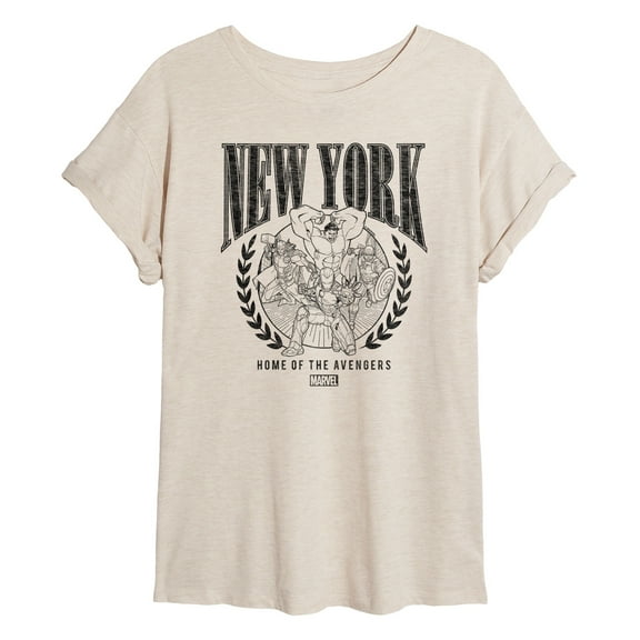 Marvel The Avengers - NYC - Women's Oversized Graphic T-Shirt