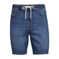 thumbnail image 5 of No Boundaries Men's and Big Men's Knit Denim Shorts, 5 of 5