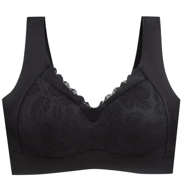 Brasier sin Varillas Mujer Sujetador Push up sin Aros de Acero, con Ajuste Lateral y sin Costuras para Pecho Pequeño Extra Grande