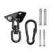 thumbnail image 2 of Kits para colgar hamacas, colgadores oscilantes, soportes de techo con ganchos de bloqueo, gancho de techo oscilante, broche para silla de gimnasio, Negro, 2 of 8