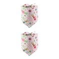 thumbnail image 2 of Greeniant Pet Slobber Tie Bufanda Pañuelo Toalla ajustable Regalo de vacaciones Baberos Blanco Blanco 2piezas Greeniant CBP281141, 2 of 6
