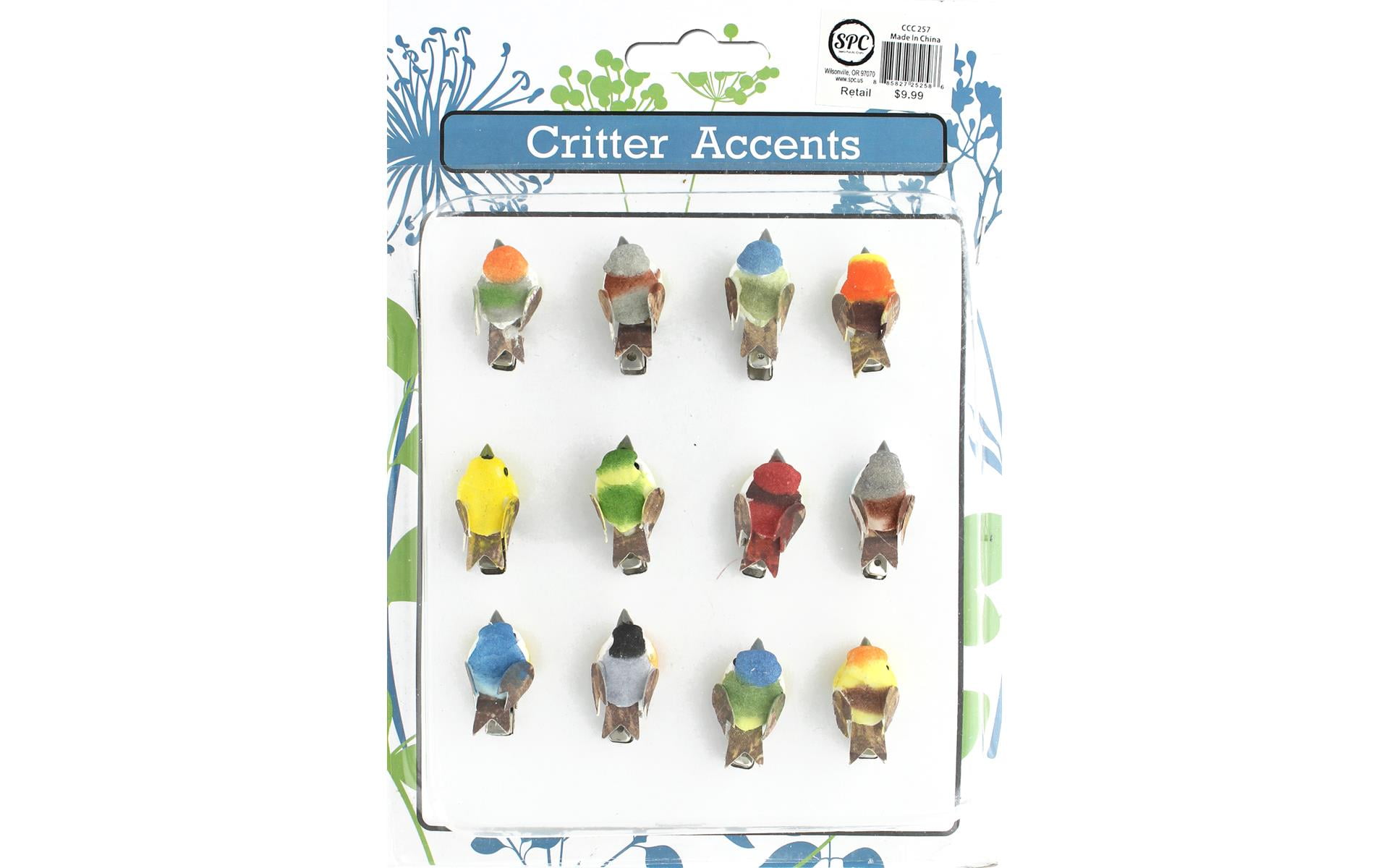 CCC 257 SPC BIRD MINI W CLIP 1 5 ASTD 12PC - Walmart.com ...