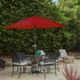 thumbnail image 5 of Pure Garden 9FT Outdoor Vented Patio Umbrella with Easy Crank (Red), 5 of 6