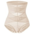 thumbnail image 2 of Women Tummy Control Shapewear Thigh Slimmer Mesh Sheer Body Shaper Shorts High Waist Butt Lifting Panties, 2 of 4