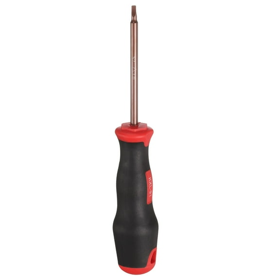 Uxcell 3mm Triangle Screwdriver 7.09" Magnetic Screwdrivers 4.02" Heat-Treated S2 Alloy Steel with Ergonomic Handle for DIY Repairing, Red Brown