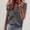 Grey, variant on Womens Shirts Casual Women Shirts for Women Short Sleeve V-Neck Raglan Top with Ruffle Detail Casual Summer Print Blouse for and Everyday Wear XXXL