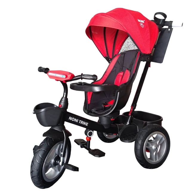 Triciclo 3 en 1 Angelin Baby Llanta de Aire Rojo