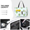 thumbnail image 3 of Gaeub Kawaii Frogs Print Beach Bag,Large Tote Bag,Waterproof Sandproof Women Tote Bag,Pool Bag with Zipper for Gym Grocery Travel, 3 of 7