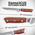 thumbnail image 3 of Purple Dragon Damascus Fillet Knife 5.6 Inch, Boning Knife for Meat Cutting, VG10 Steel Filet Knife for Fish Chicken Deboning Meat Trimming, Razor-Sharp Fish Knife with Gift Box, 3 of 8