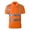 j5-Orange, variant on LIIPEE High Visibility Reflective Polo Shirt For Men Short Sleeve Tennis Collar Shirts Male Comfortable Breathable Polos Workwear,L