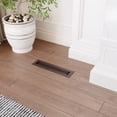 thumbnail image 2 of Naiture Stainless Steel Floor Register, Heavy Duty Rust-Resistant Wall Vent Cover, Metal Damper or Lever, Contemporary Style Grille Wall Vent, Duct Size 2-1/4" X 10", Oil Rubbed Bronze Finish, 2 of 12