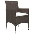 thumbnail image 3 of vidaXL 5 Piece Garden Dining Set Brown, 3 of 5