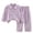 Purple, variant on Asxite Toddler Girls Fall Outfits Plaid Lapel Top Straight Leg Pants Casual Loose Breathable 2 Piece Set 7T