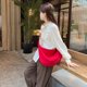 thumbnail image 3 of Bolso Bandolera Versátil Hombro Con Masa Creativa Mano Elegante () Rojo, 3 of 9
