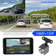thumbnail image 6 of Car Dual Dash Cam, 1080P Front and 720P Rear Dual Lens Dash Camera with Night Vision, 170° Wide Angle, 4inch IPS Display, Car DVR Dashboard Driving Recorder with G-Sensor/ Motion Detection, 6 of 8