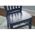 thumbnail image 5 of Linon Virden Farmhouse Style Slat Back Children's Chair, Set of 2, Nautical Navy Blue Finish, 5 of 12