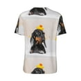 thumbnail image 3 of Balery Dachshund Sitting in Bathtub Baseball Jersey for Men Casual Button Down Shirts Short Sleeve Active Team Sports Uniform-XX-Large, 3 of 9