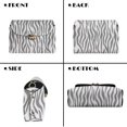 thumbnail image 5 of KUIFORTI Grey Zebra Print Leather Crossbody Bags Soft Functional Medium Flap Crossbody Handbag with Chain Strap Durable Shoulder Bag for Women for Travel Daypack, 5 of 7