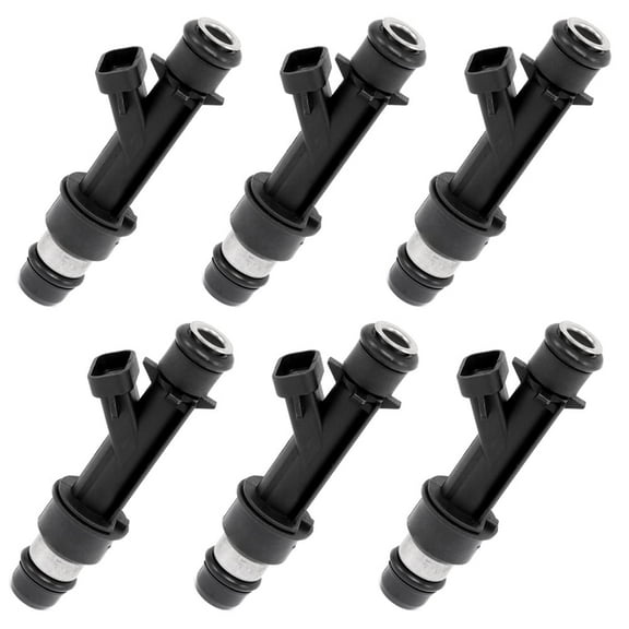 Fuel Injectors Kits 25313185 SCITOO 4 Holes OEM Fuel Injector fit for 02 03 04 for Chevrolet Trailblazer EXT,04 for Buick Rainier for GMC Envoy XUV Injector, Set of 6