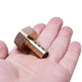 thumbnail image 6 of 3X Gold Brass Fitting 10mm Hose Barb 1/2 Inch NPT Female Thread Straight Connector, 6 of 6
