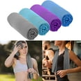 thumbnail image 6 of 4 Packs Cooling Towel, Sport Towel  for Neck, Soft Breathable Cold Towel for Yoga, Golf, Gym, Camping, Running, Workout, 40"x12"inch, 6 of 9
