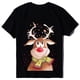 thumbnail image 2 of Camisas Navideñas Mujeres Hombres O-Cuello Manga Corta Feliz Navidad Estampado Familia Tops Camiseta Blusa Odeerbi ODB121390, 2 of 4