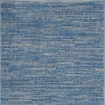 thumbnail image 4 of HomeRoots 479796 2 x 4 ft. Blue & Gray Striped Non Skid Indoor & Outdoor Runner Area Rug, 4 of 5