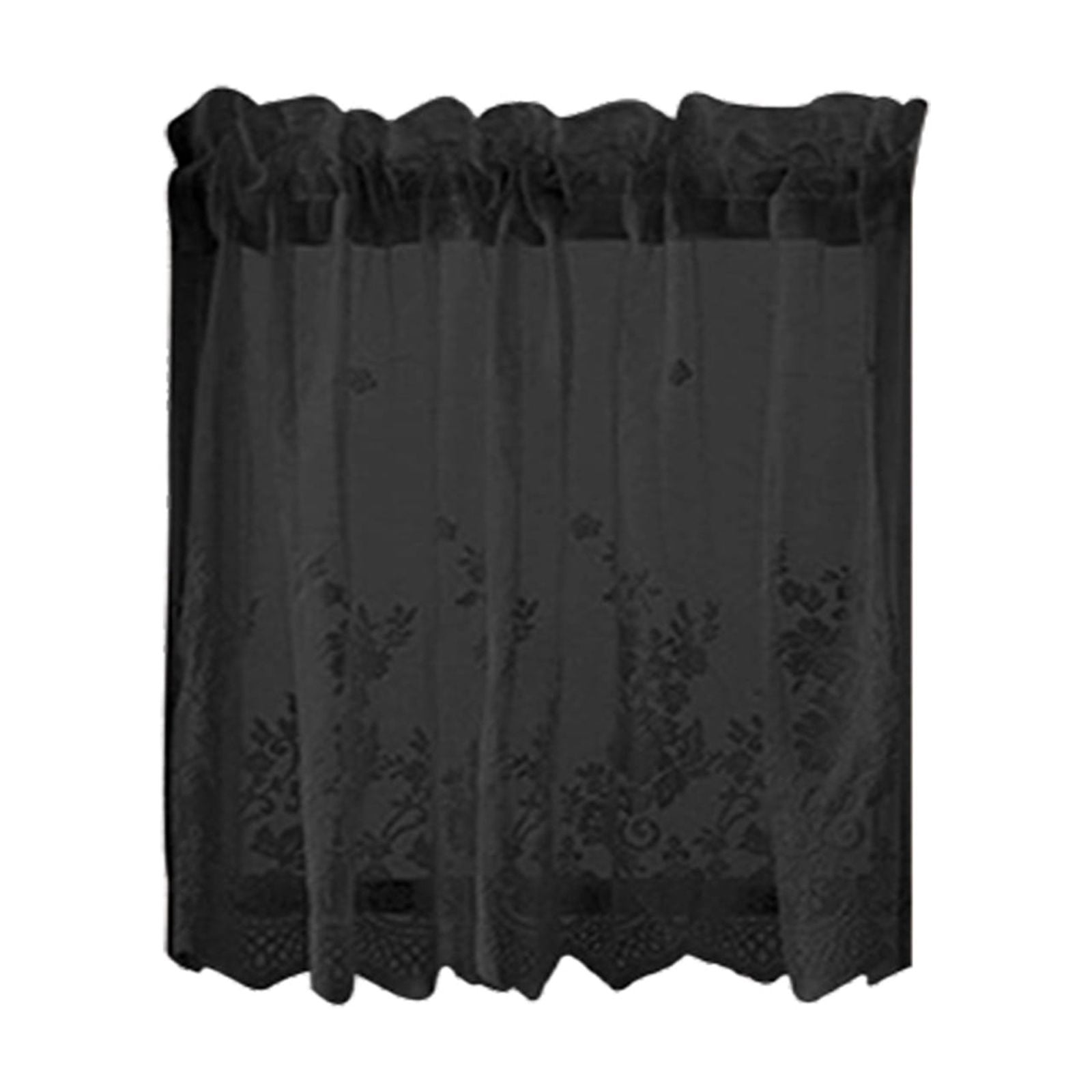 NEGJ Lace Floral Lace Curtains Kitchen Coffee Curtains Bedroom Rod
