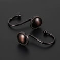 thumbnail image 4 of Shower Curtain Hooks Oil Rubbed Bronze,Rustproof Decorative Shower Curtain Rings,16 Pcs, Bronze, 4 of 6