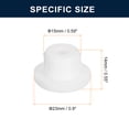thumbnail image 3 of Unique Bargains 30 Pieces White Plug Holes, Waterproof Rubber Button Plug for 14mm/0.55' Hole, 3 of 6