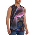 thumbnail image 2 of Pofeuu Bird6 Print Men's Muscle T-Shirt, Sleeveless, Muscle Tank, Classic Muscle Tee Top For Men Casual Sleeveless Muscle T-Shirt Trendy Clothes-Medium, 2 of 7