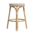 thumbnail image 3 of Butler Specialty Company Tobias Outdoor Rattan Counter Stool - Beige & White, 3 of 6
