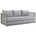 thumbnail image 5 of Modway Aura 3 Piece Outdoor Patio Wicker Rattan Set in Gray Gray by Modway, 5 of 9