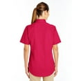 thumbnail image 2 of Harriton Chemise à Manches Courtes en Sergé 100 % Coton pour Femmes avec TéflonTM, 2 of 2