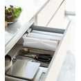 thumbnail image 4 of Yamazaki Home Roll-Up Dish Drying Mat, White, Silicone, No Assembly, 4 of 7