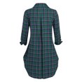 thumbnail image 2 of Rosegal Women's Plus Size Plaid Full Zip Pockets Shacket, 2 of 5