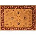thumbnail image 1 of Ahgly Company Indoor Rectangle Oriental Orange Traditional Area Rugs, 2' x 3', 1 of 4