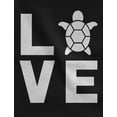 thumbnail image 2 of TeeStars - I Love Turtles - Animal Lover Turtle Print Cute Hoodie XX-Large Black, 2 of 3