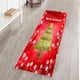 thumbnail image 1 of Fiudx Felpudo Navideño de Terciopelo Coral, Antideslizante, Absorbente de Agua, Fácil de Limpiar, Ideal para Decorar Interiores, Dormitorio, Cocina, Sofá, 40 X 120 Cm., 1 of 2