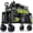 Black-Side Pocket, variant on Qunler 560lbs Large Collapsible Folding Wagon with Oversized Tank Wheels, Heavy Duty Big Bucket Utility Garden Cart with Side Pocket for Sports, Shopping, Camping, Kids, Black