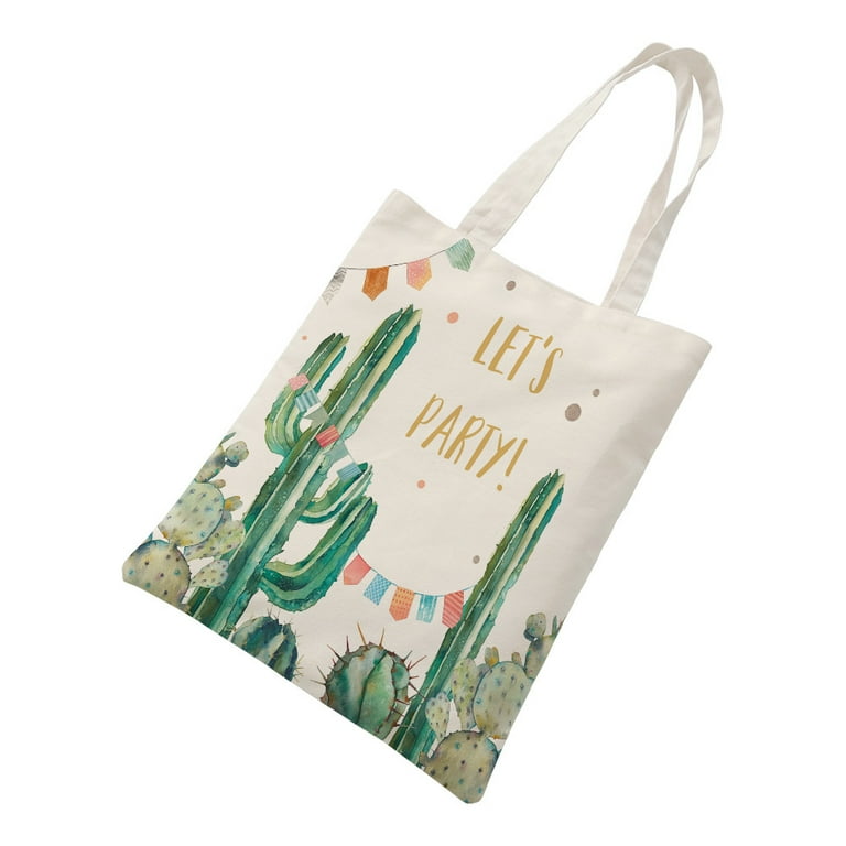 Cactus Canvas Tote Bag Beach Tote Bags Weekender Travel Bag
