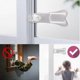 thumbnail image 4 of Childproof Drawer Locks, Pinch-Proof Safety Locks for Cabinets and Sliding Doors, 10 Pack White Longitudinal Baby Safety Locks, 4 of 5