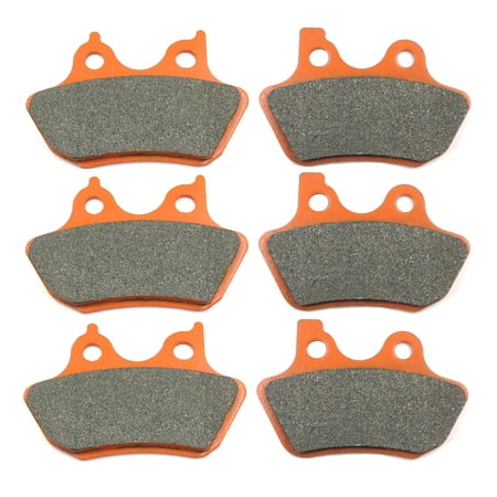 HTTMT Replacement of FA400 Brake Pads for Harley Touring FLHRCi FLHRi/FLHR Road King FLHRC Classic/FLHT Electra Glide 2000-2007 Front Rear Carbon